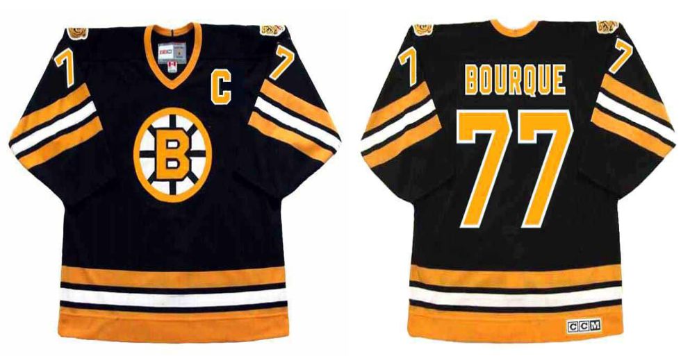 2019 Men Boston Bruins #77 Bourque Black CCM NHL jerseys->boston bruins->NHL Jersey
